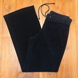 New Victoria's Secret Plush & Lush Vintage Drawstring Pants Black Medium